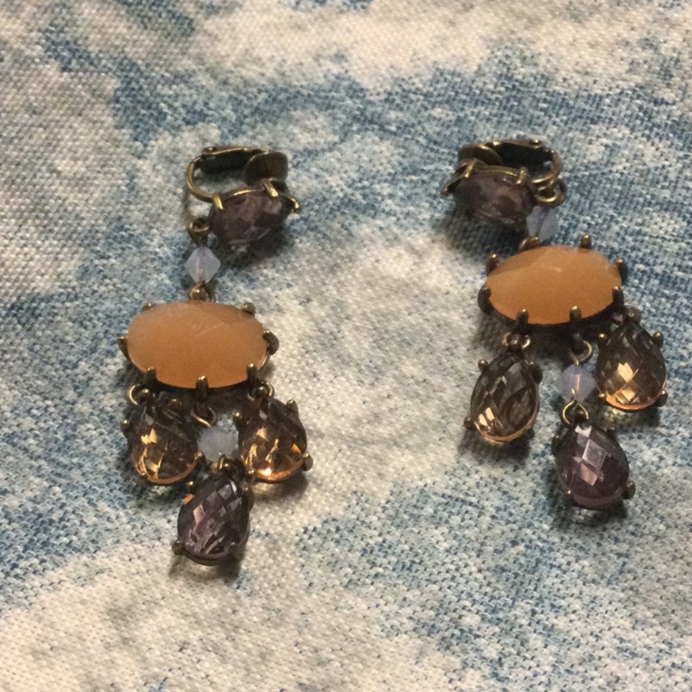 Avon Romantic Chandelier Clip Earrings